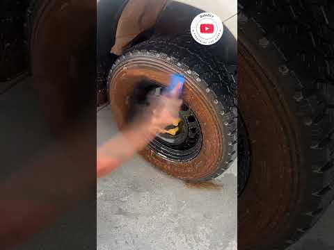 Dirty tyre cleaning