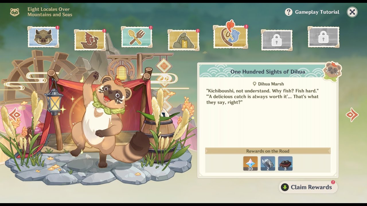 Eight Locales Over Mountains and Seas: One Hundred Sights of Dihua [Genshin Impact][2.4 Event]