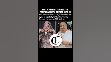 Lefty GunPlay almost signed to FooCommunity  😳👀 #shorts #leftygunplay #foocommunity