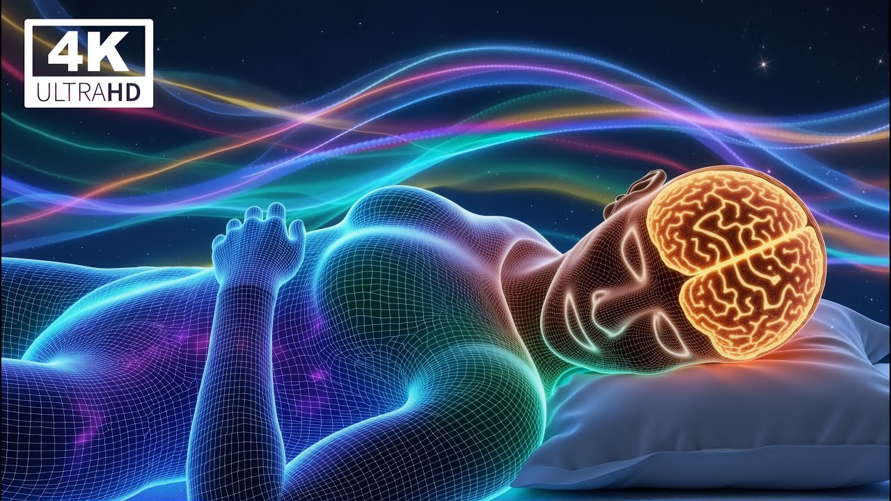 Музыка для глубокого оздоровления во время сна 528 Гц + 432 Гц | Восстановление ДНК, снятие стресса