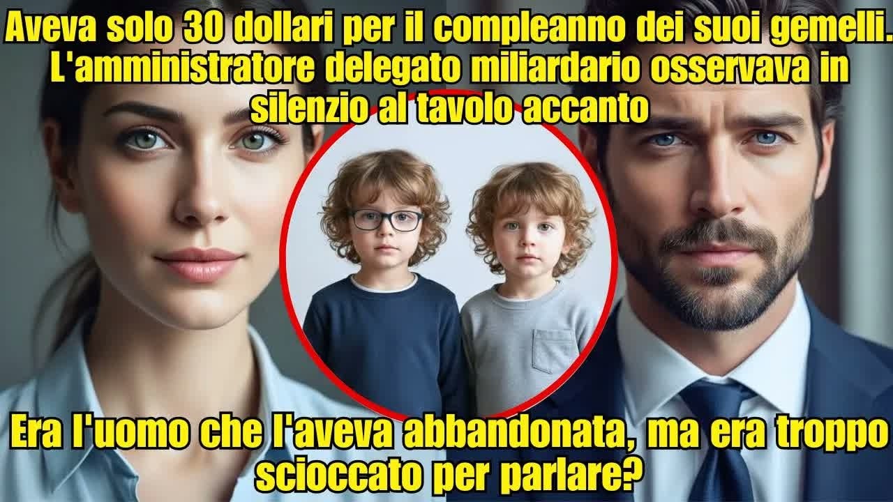 AVEVA SOLO 30$ PER IL COMPLEANNO DEI GEMELLI… IL CEO MILIARDARIO LA OSSERVAVA DAL TAVOLO ACCANTO