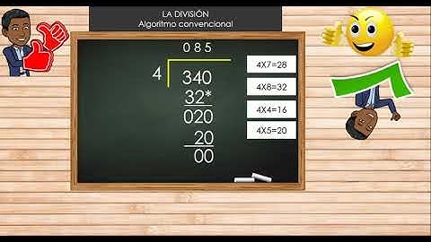 EL ALGORITMO CONVENCIONAL DE LA DIVISIÓN