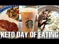 Keto What I Eat in a Day: Starbucks, Zoes Kitchen Keto Bowl, and Green Chef Mini Meatloafs!!