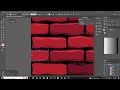Adding Shadows and Highlights on a wall brick texture.