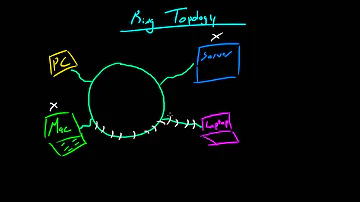 How is ring topology connected?