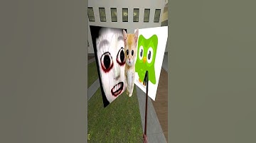 Aheno, cat and Duolingo chase me¡¡¡  (Gmod)#nextbotchasing #gmod