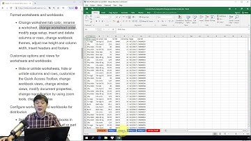 Ôn thi MOS Excel 2016: 1.3.3. Đổi thứ tự trang tính (Change worksheet order)