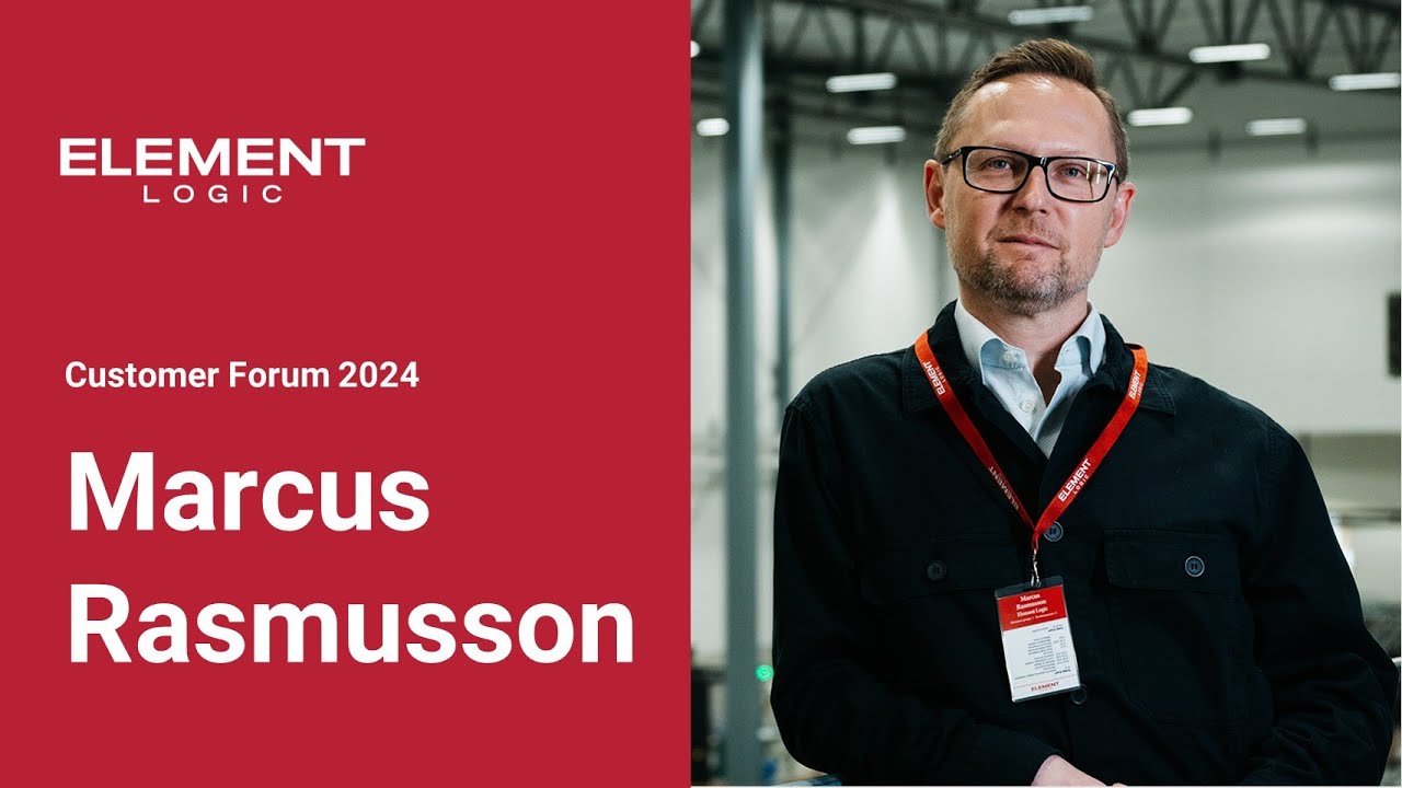 Marcus Rasmusson, Aftermarket Director på Element Logic Sweden