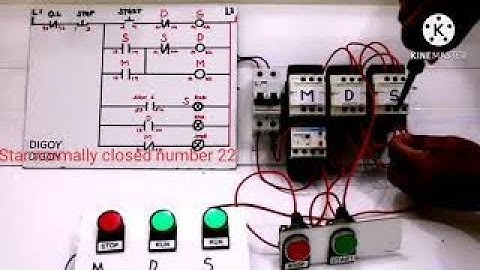 Wye delta control circuit without timer tagalog version