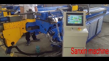 Automatic pipe bending machine with punching function