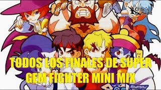 Todos los Finales de Pocket Fighter Super Gem Fighter Mini Mix screenshot 2
