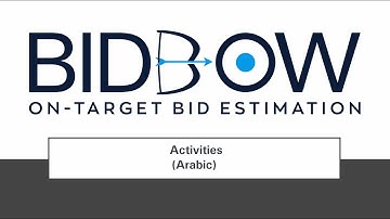 03 BidBow Estimation Process -Activities (Arabic)