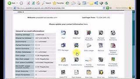 Using cpanel to upload your website part 1