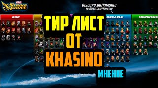 Marvel Strike Force | Тир Лист от Khasino | Обзор