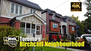 Torontos Birchcliff neighbourhood - shops on Kingston Rd & residential streets! (narrated walk)