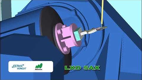 Matsuura LXO 5AX Machine CNC simulation with VERICUT
