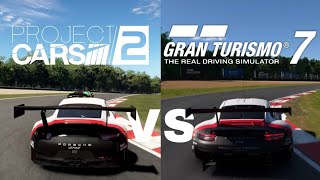 Gran Turismo 7 Vs Project CARS 2 side-by-side Comparison