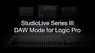 PreSonus - StudioLive Series III DAW Mode for Logic Pro