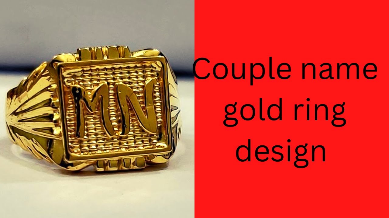 Buy 22K Plain Gold Letter M Ring 93VC3231 Online from Vaibhav Jewellers