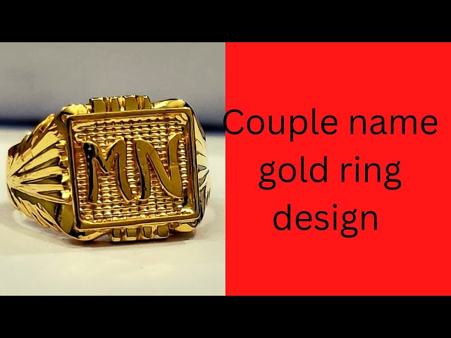 Buy Diamond Couple Name Ring, 14K Custom Two Name Ring, Personalised Double Name  Ring, Gold Filled Customised Name Ring, Couple Rings Online in India - Etsy