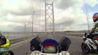 British Superbikes Forth Bridge Crossing. July 2015