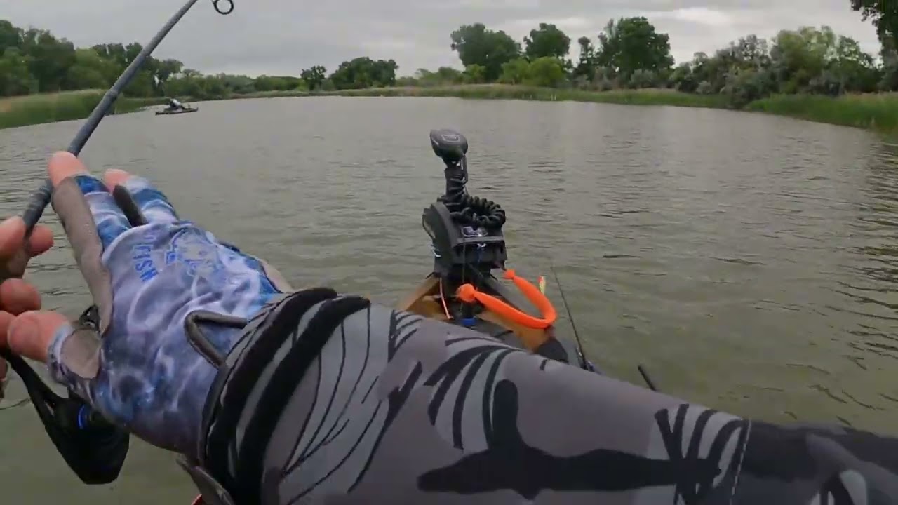 Foss Lake Kayak bass fishing