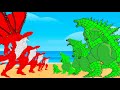 Evolution Of RED SHARKZILLA vs GREEN GODZILLA SPIDER: Who Is The Next King of Monsters?