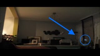 Blue orb ufo appearing between many white spirit orbs (Real spirit orbs)