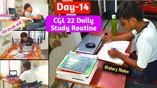 Day 14 For Ssc Cgl 2022 🔥| Daily Routine Of Cgl Aspirants Midnight 01:20 Study Gk Notes C.a.