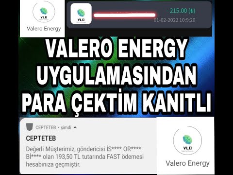 (ÖDEME DURDU) VALERO ENERGY UYGULAMASINDAN 215 TL PARA ÇEKTİM? İNTERNETTEN PARA KAZANMA 2022❗