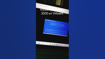 Installing Windows 2000 on VMware