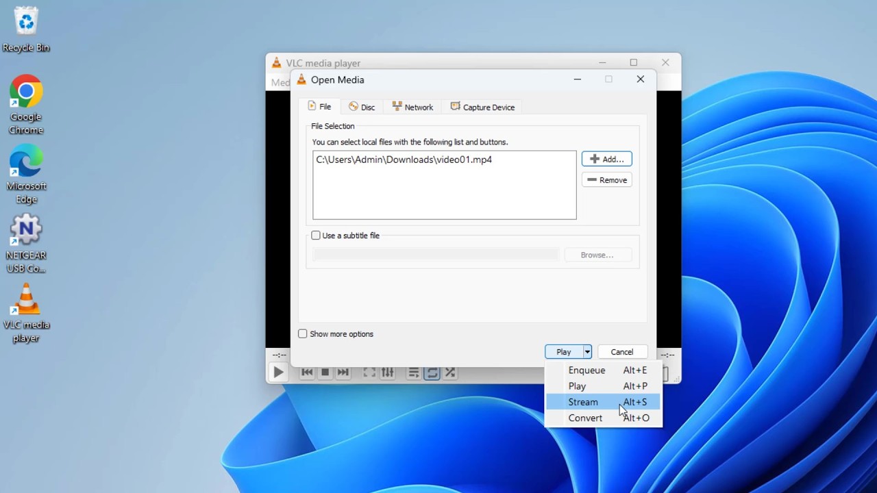 How to stream your videos over the internet using VLC