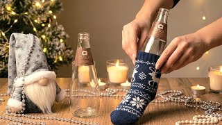 😍 Incredibly easy! I made cute gnomes using old socks and bottles!