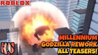MILLENNIUM GODZILLA REWORK ALL TEASERS | MILL GOJI RELEASE DATE REVEALED | Roblox Kaiju Universe