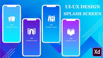 Splash Screen UI Design | Adobe XD Tutorial