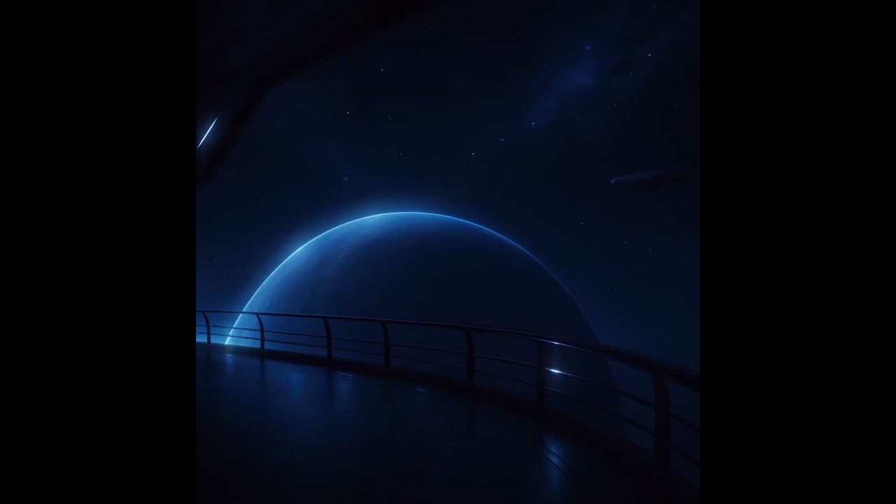 Relaxing space loop with music 