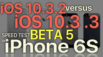 iPhone 6S : iOS 10.3.2 vs iOS 10.3.3 Beta 5 / Public Beta 5 Speed Test (Build 14G5057a)