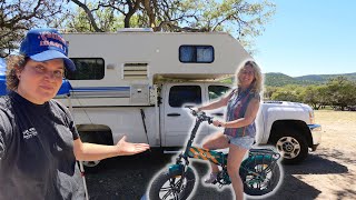 THIS e-BIKE is a GAME CHANGER FOR CAMPING - truck camper living
