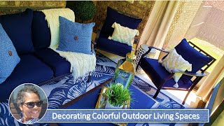 Outdoor Living Spaces -  Front Porch and Patio Reveal