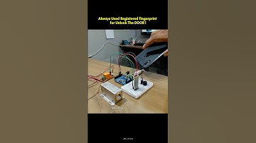 fingerprint door lock 🔐 #shorts #arduino #electronics