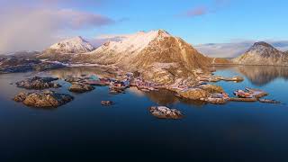 Lofoten Islands 4K Winter Drone Tour Norways Arctic Fjords & Villages
