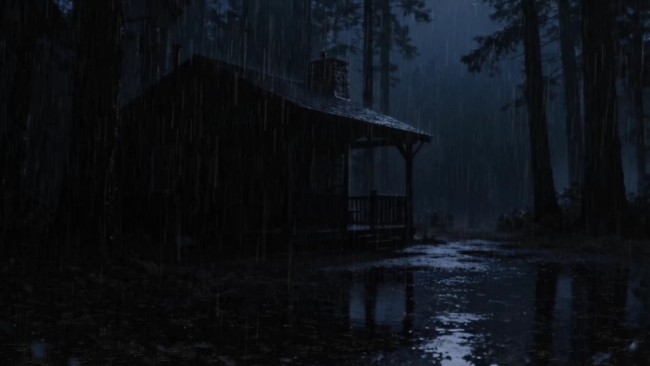 Spring Garden Rain at Night 🌧 Soothing Rain Sounds for Sleeping