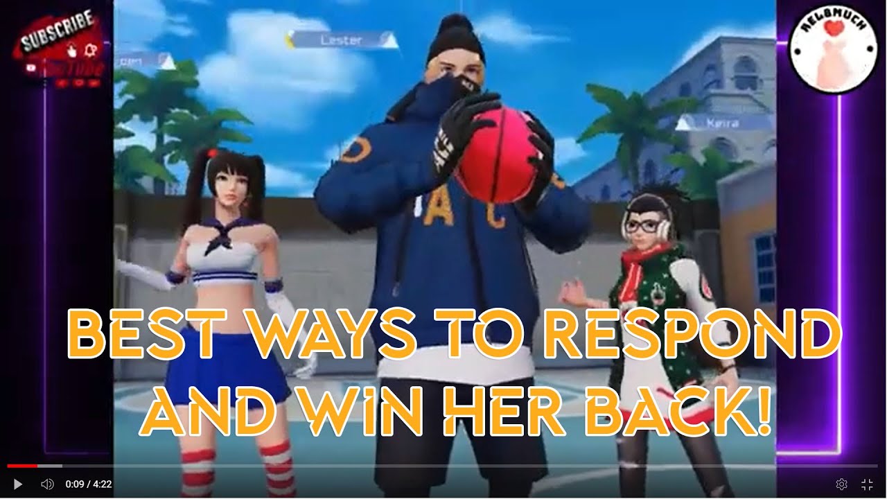 "The best response when your ex text or chats with you". (Streetball 2 On-fire gameplay).