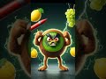 mango 🥭 kiwi 🥝 dragon 🐲 yah sab hamare body mein energy👍 #Mango🥝 #Kiwi🐉 #DragonFruit #funny #shorts