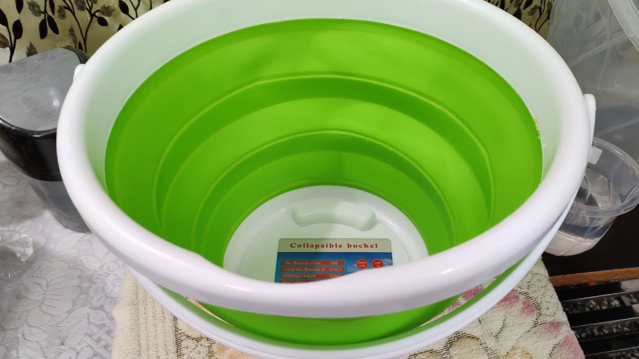 Collapsible 10 Litres (Foldable) Bucket : Unboxing and Quick Review 