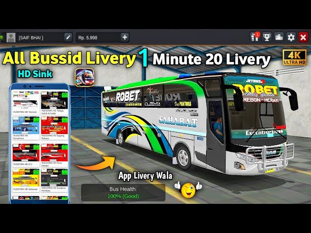 How to HD All Bussid Livery in Sink For Bus Simulator Indonesia 😱 class=