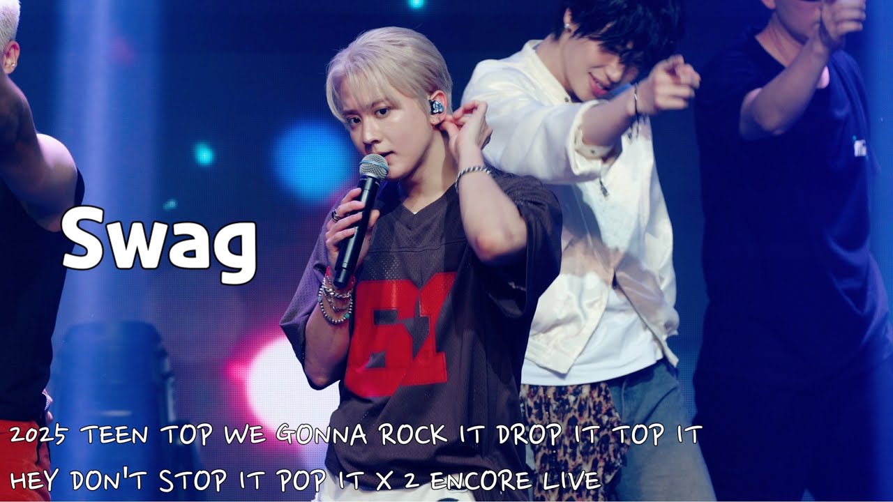 [4K직캠] 250824 앵콜 Swag 틴탑 위고 어쩌고.. 콘서트 틴탑(TEEN TOP) 천지(CHUNJI) FOCUS