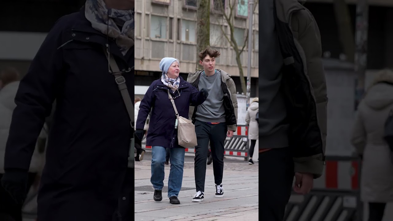 Ich schenke dieser Frau 100€ ❤️ | Finnel #shorts