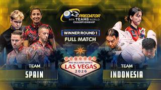 🇪🇸 SPAIN vs INDONESIA 🇮🇩  ▸ Winner Round 1 ▸ Predator WPA Teams World Championship 2026