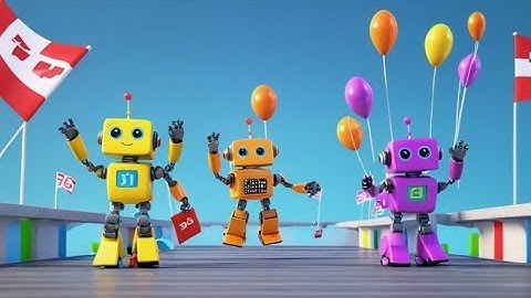 Six Toy Robots Count to Ten | Fun Counting Song for Kids | Learn Numbers with Rhyme Zoo